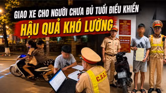 Hậu quả khó lường khi giao xe máy cho học sinh chưa đủ tuổi điều khiển