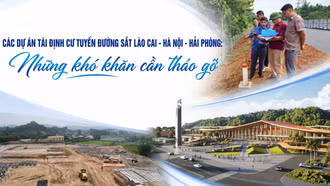Các dự án tái định cư tuyến đường sắt Lào Cai - Hà Nội - Hải Phòng: Những khó khăn cần tháo gỡ