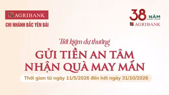 Gửi tiền an tâm - nhận quà may mắn