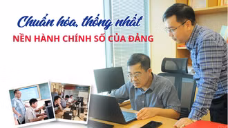 Chuẩn hóa, thống nhất nền hành chính số của Đảng
