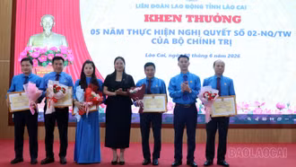 Lào Cai sơ kết 5 năm thực hiện Nghị quyết 02-NQ/TW, tổng kết 15 năm Nghị quyết 6a, 6b của Tổng Liên đoàn Lao động Việt Nam