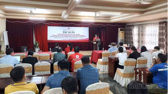 Lào Cai: Tập huấn phổ biến kiến thức, kỹ năng phòng chống thiên tai cho cán bộ, tình nguyện viên