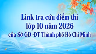 Link tra cứu điểm thi lớp 10 năm 2026 của Sở GD-ĐT Thành phố Hồ Chí Minh