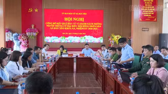 Xã Bản Xèo công bố kết quả bầu cử và danh sách đại biểu HĐND khóa XX, nhiệm kỳ 2026 - 2031