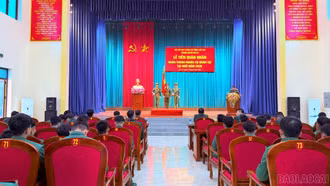 Trung đoàn Bộ binh 121, Bộ Chỉ huy Quân sự tỉnh tổ chức Lễ tiễn quân nhân hoàn thành nghĩa vụ quân sự tại ngũ năm 2026