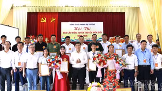 Sôi nổi hội thi báo cáo viên, tuyên truyền viên giỏi xã Phong Dụ Thượng năm 2026