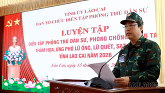 Bí thư Tỉnh ủy Dương Quốc Huy chủ trì luyện tập diễn tập phòng thủ dân sự năm 2026
