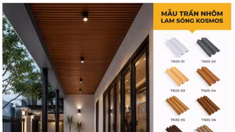 Top 3 thương hiệu trần nhôm nhẹ, bền, phù hợp bán ngoài trời
