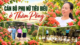 Cán bộ phụ nữ tiêu biểu ở Thâm Pồng