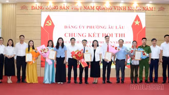 Phường Âu Lâu sôi nổi Hội thi báo cáo viên, tuyên truyền viên giỏi năm 2026