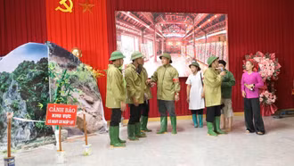 Xuân Ái tổ chức hội thi nâng cao năng lực tổ xung kích phòng, chống thiên tai
