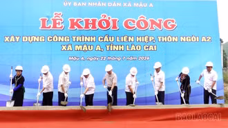 Mậu A khởi công công trình hạ tầng đầu tiên sau khi thực hiện mô hình chính quyền địa phương hai cấp