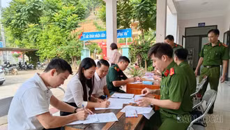 Mỏ Vàng và Bản Liền đồng loạt xét nghiệm ma túy đội ngũ cán bộ, công chức, quyết tâm xây dựng xã không ma túy