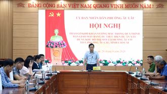 Phường Âu Lâu tháo gỡ vướng mắc mặt bằng Dự án Khu đô thị mới đường Âu Cơ