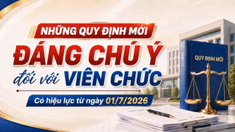 [Infographic] Những quy định mới đáng chú ý đối với viên chức có hiệu lực từ ngày 01/7/2026