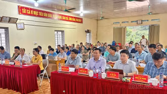 Đảng ủy xã Phúc Khánh tiếp xúc, đối thoại trực tiếp giữa người đứng đầu cấp ủy, chính quyền xã với Nhân dân