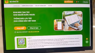 Trang web chung khai báo tạm trú, thông báo lưu trú được sử dụng từ 21/5