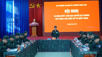Phường Trung Tâm hoàn thành xuất sắc diễn tập tác chiến khu vực phòng thủ năm 2026