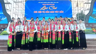 Đoàn Xòe Thái phường Trung Tâm sẵn sàng tỏa sáng tại Hội nghị xúc tiến đầu tư Lào Cai 2026