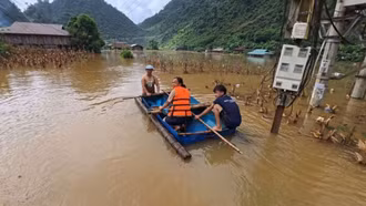 Hơn 20 tuyến đường tỉnh Cao Bằng bị ngập nước