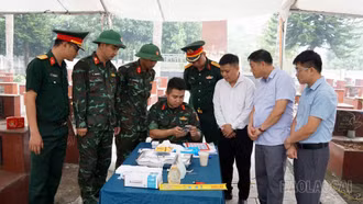 Hưng Khánh hoàn thành lấy mẫu ADN 36 hài cốt liệt sĩ chưa rõ danh tính