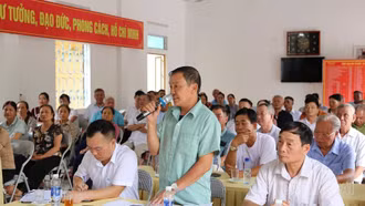 Phường Nghĩa Lộ lấy ý kiến Nhân dân về phương án sắp xếp, giảm từ 35 xuống còn 9 tổ dân phố