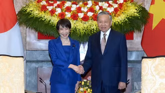 [Ảnh] Tổng Bí thư, Chủ tịch nước Tô Lâm tiếp Thủ tướng Nhật Bản Takaichi Sanae
