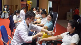 Tiếp nhận trên 350 đơn vị máu tại Ngày hội hiến máu tình nguyện Bắc Hà năm 2026