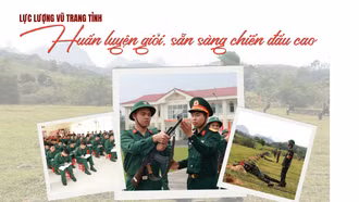 Lực lượng vũ trang tỉnh: Huấn luyện giỏi, sẵn sàng chiến đấu cao