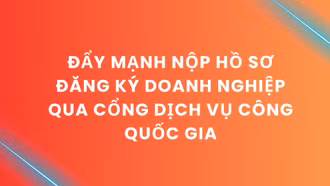 Đẩy mạnh nộp hồ sơ đăng ký doanh nghiệp qua cổng dịch vụ công quốc gia