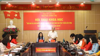 Hội thảo khoa học cấp tỉnh "Văn hóa và con người Lào Cai - nguồn lực nội sinh cho phát triển bền vững theo tinh thần Nghị quyết số 80-NQ/TW"