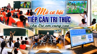 Mở cơ hội tiếp cận tri thức cho trẻ em vùng cao