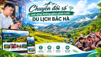 Chuyển đổi số mở rộng không gian phát triển du lịch Bắc Hà