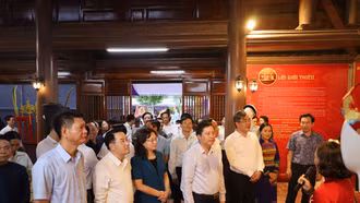 Thường trực Tỉnh ủy kiểm tra, khảo sát tại Khu Di tích quốc gia Đền Bảo Hà, xã Bảo Hà
