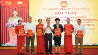 Ủy ban MTTQ Việt Nam xã Quy Mông tổng kết phong trào thi đua yêu nước, biểu dương gương “Người tốt, việc tốt” giai đoạn 2020 – 2025
