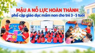 Mậu A nỗ lực hoàn thành phổ cập giáo dục mầm non cho trẻ 3 - 5 tuổi