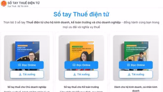 Cục Thuế giới thiệu bộ 3 cuốn Sổ tay điện tử hỗ trợ người nộp thuế
