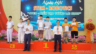 Sôi nổi Ngày hội STEM - Robotics năm 2025 tại phường Cam Đường