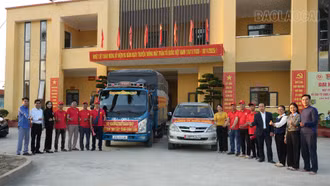 Quy Mông chung tay cứu trợ đồng bào vùng lũ xã Tuy An Tây, tỉnh Đắk Lắk