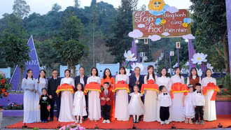 Khánh thành công trình "Lớp học đồng hành cùng thiên nhiên"