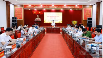 Tổ công tác số 15 của Ban Thường vụ Tỉnh ủy duyệt văn kiện xã Thác Bà và Bảo Ái