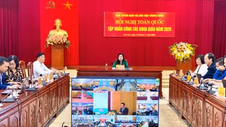 Lào Cai tham dự Hội nghị toàn quốc tập huấn công tác khoa giáo năm 2025