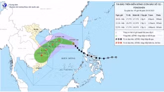 Bão số 12 giật cấp 11, cách đặc khu Hoàng Sa khoảng 540km