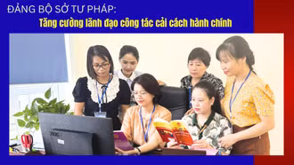 Đảng bộ Sở Tư pháp: Tăng cường lãnh đạo công tác cải cách hành chính 
