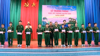 121 “chiến sĩ nhí” hoàn thành chương trình “Học kỳ trong Quân đội” năm 2026