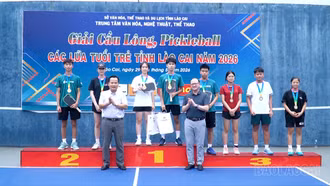 Bế mạc Giải Cầu lông, Pickleball các lứa tuổi trẻ tỉnh Lào Cai năm 2026
