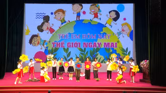 Liên đội Trường THCS Vạn Hòa giành giải Nhất Hội thi Tuyên truyền măng non cấp tỉnh 