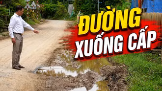 Nguy cơ mất an toàn giao thông trên Tỉnh lộ 151C trong mùa mưa