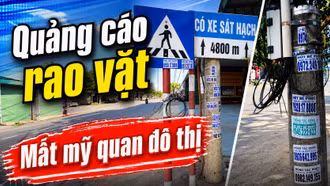 Siết chặt quản lý hoạt động quảng cáo ngoài trời