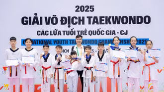 Đội tuyển Taekwondo Lào Cai giành 9 huy chương tại Giải vô địch Taekwondo các lứa tuổi trẻ quốc gia 2025 